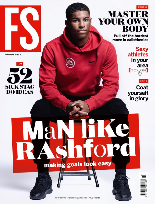 Marcus Rashford magazine cover FS magazine ()