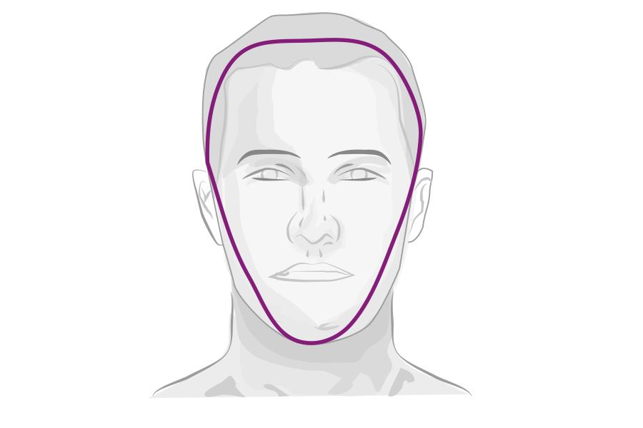 Diamond face shape ()
