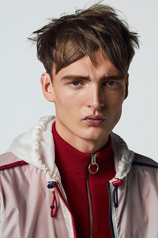 FS Magazine spring outwear fashion shoot. FILA raincoat. Zara jumper ()