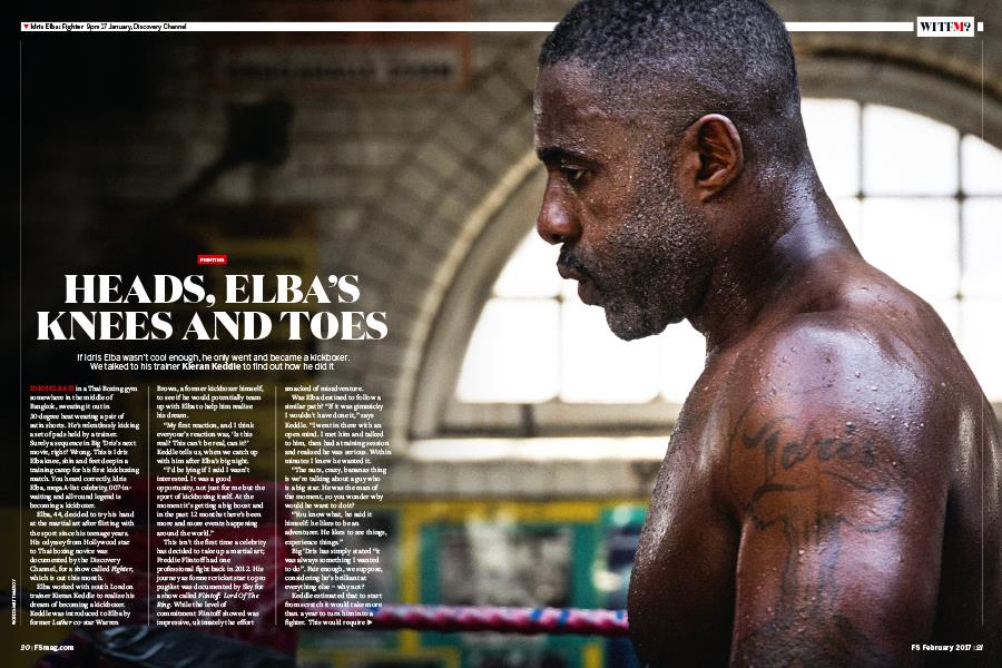 FS magazine 2017 Idris Elba kick boxing ()