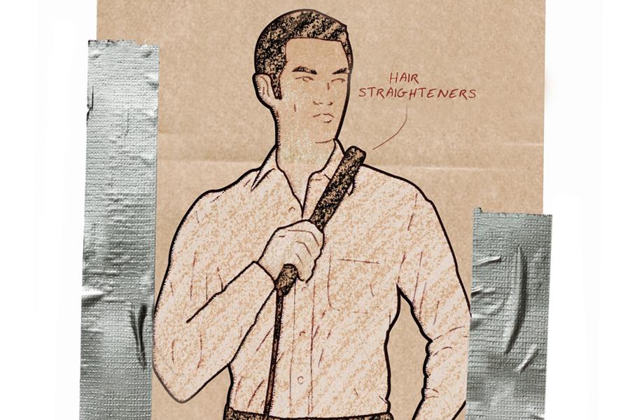 Iron collar with straighteners ()