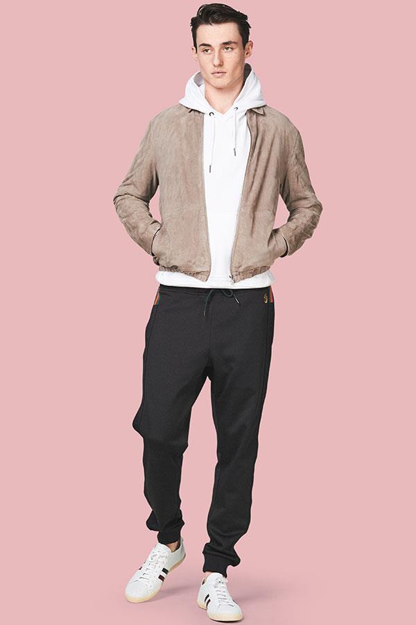 Suede sports jacket with sportswear FS magazine ()