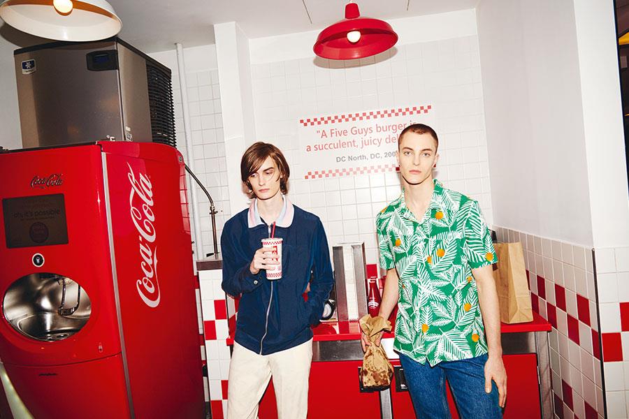 Two guys at Five Guys FS magazine style shoot ()