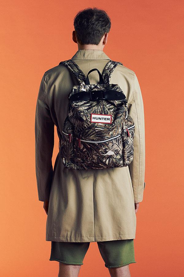 FS Magazine spring outwear fashion shoot. Hunter backpack ()