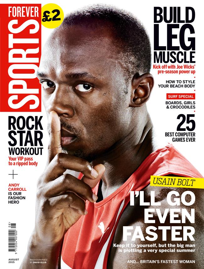 FS magazine cover August 2015 Usain Bolt ()