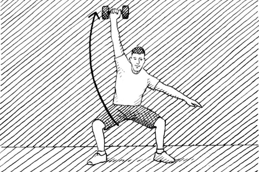Single-arm snatch technique diagram (Nick Hardcastle)