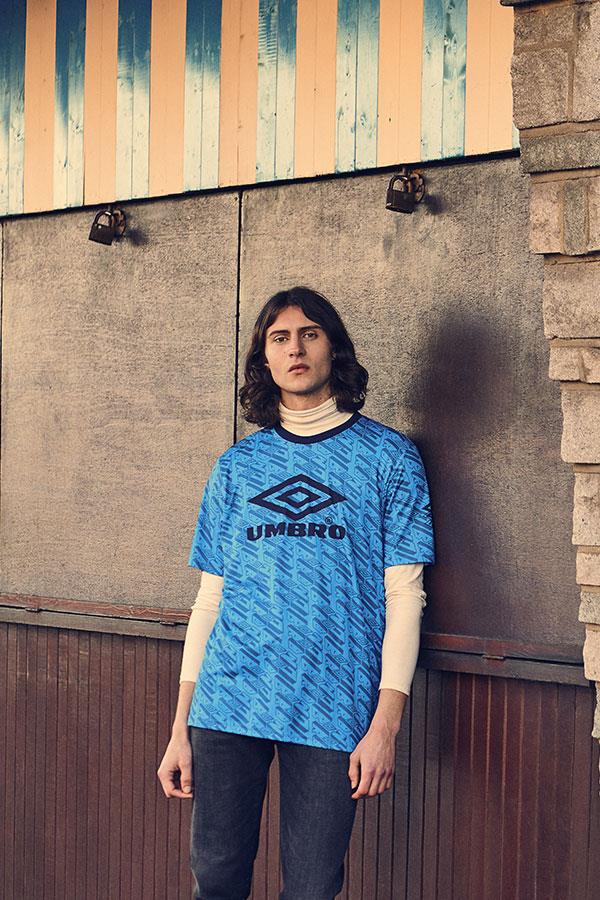 90s menswear fashion shoot in Canvey for FS magazine. Model wearing umbro ()