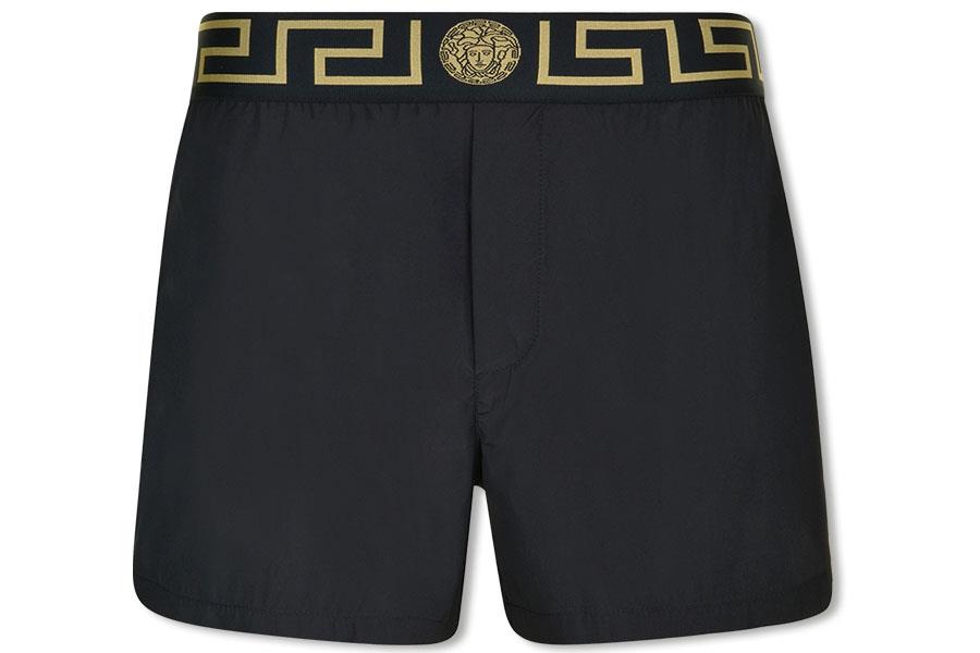 Black Versace swim shorts at flannels ()