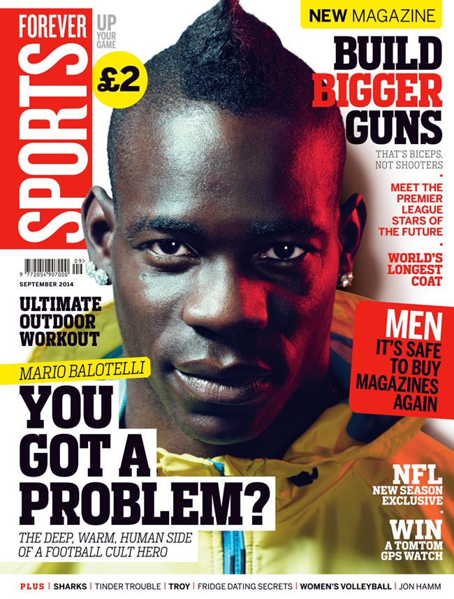 FS magazine cover September 2014 Mario Balotelli ()